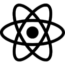 React logo - React is a technology used by M Hassan Ali